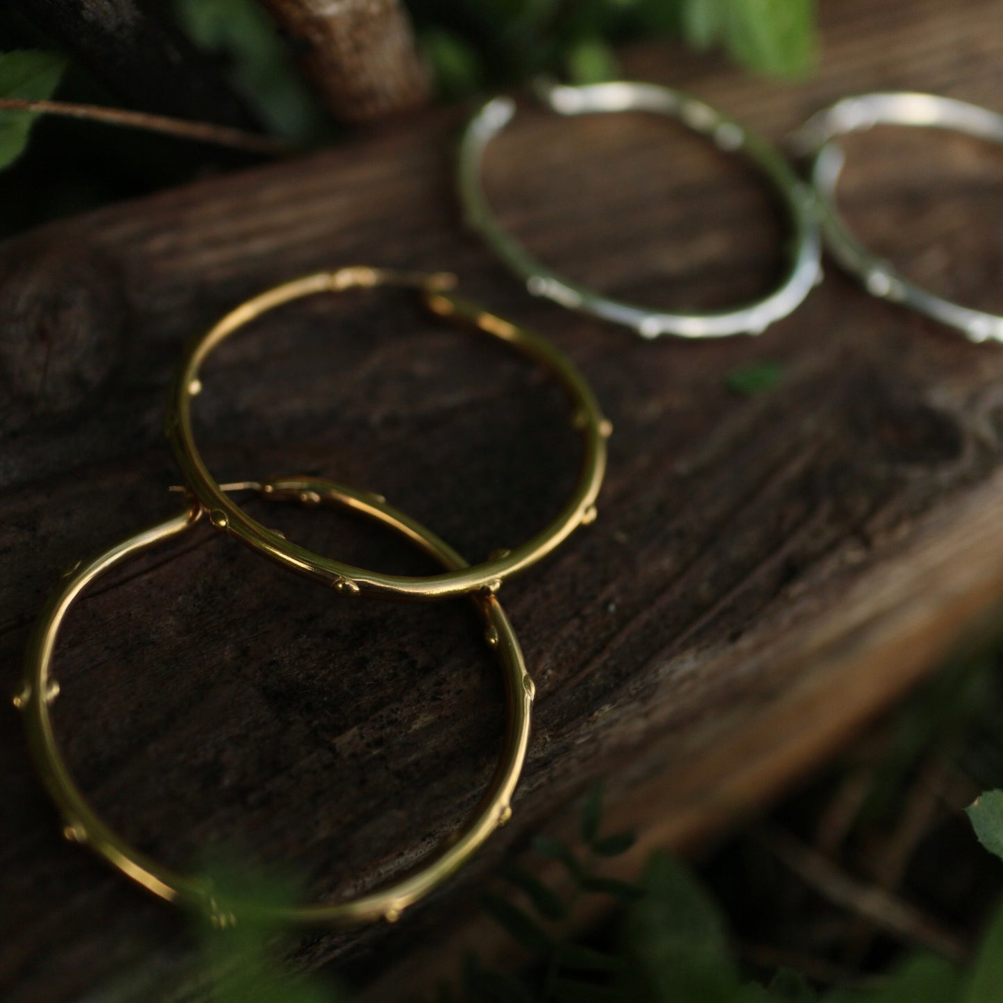 Drop Hoop Earrings