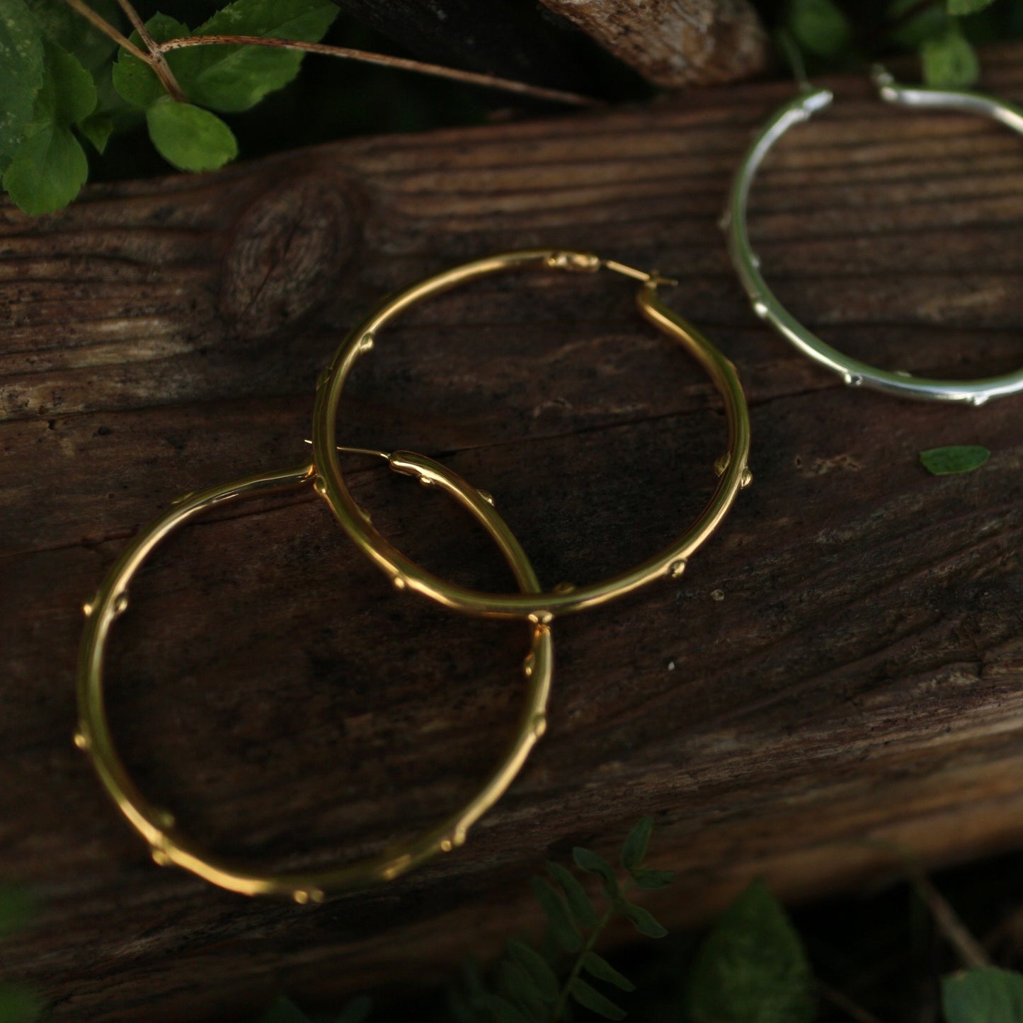 Drop Hoop Earrings
