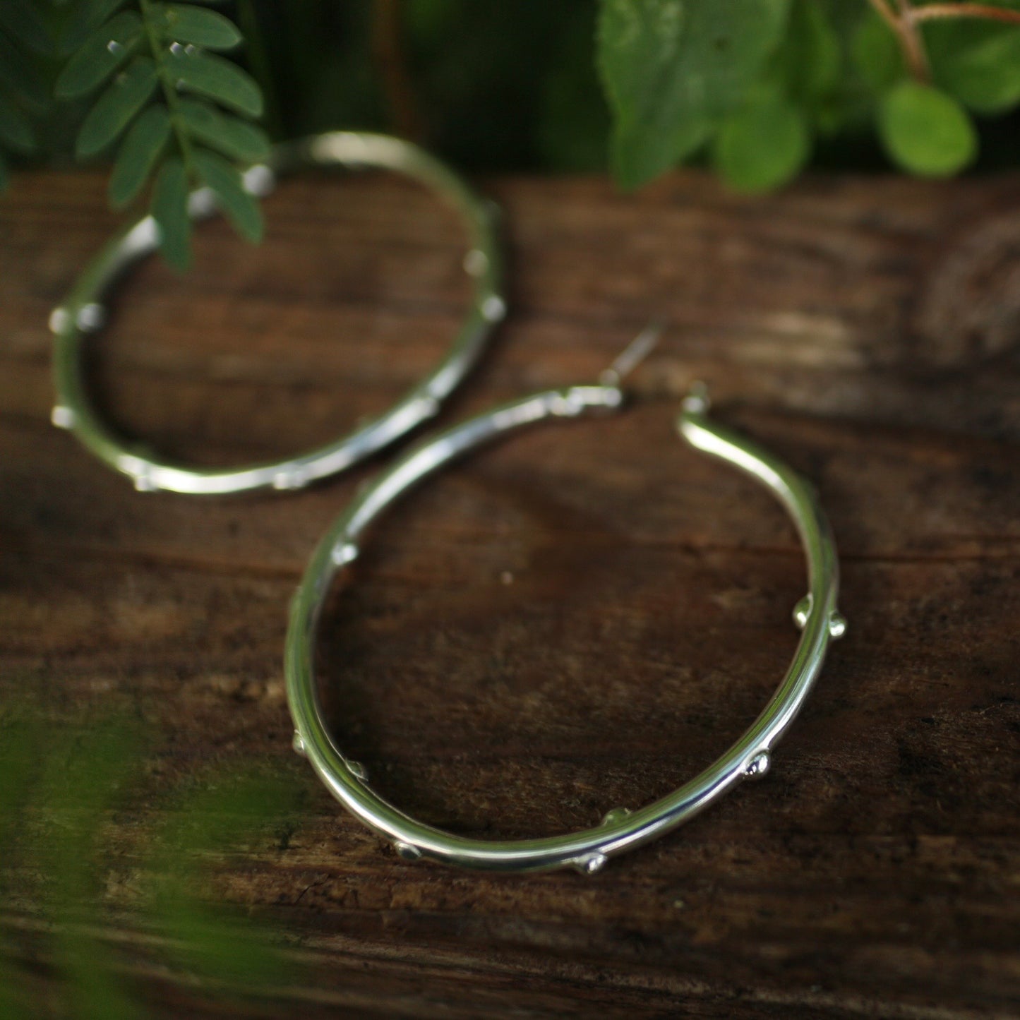Drop Hoop Earrings