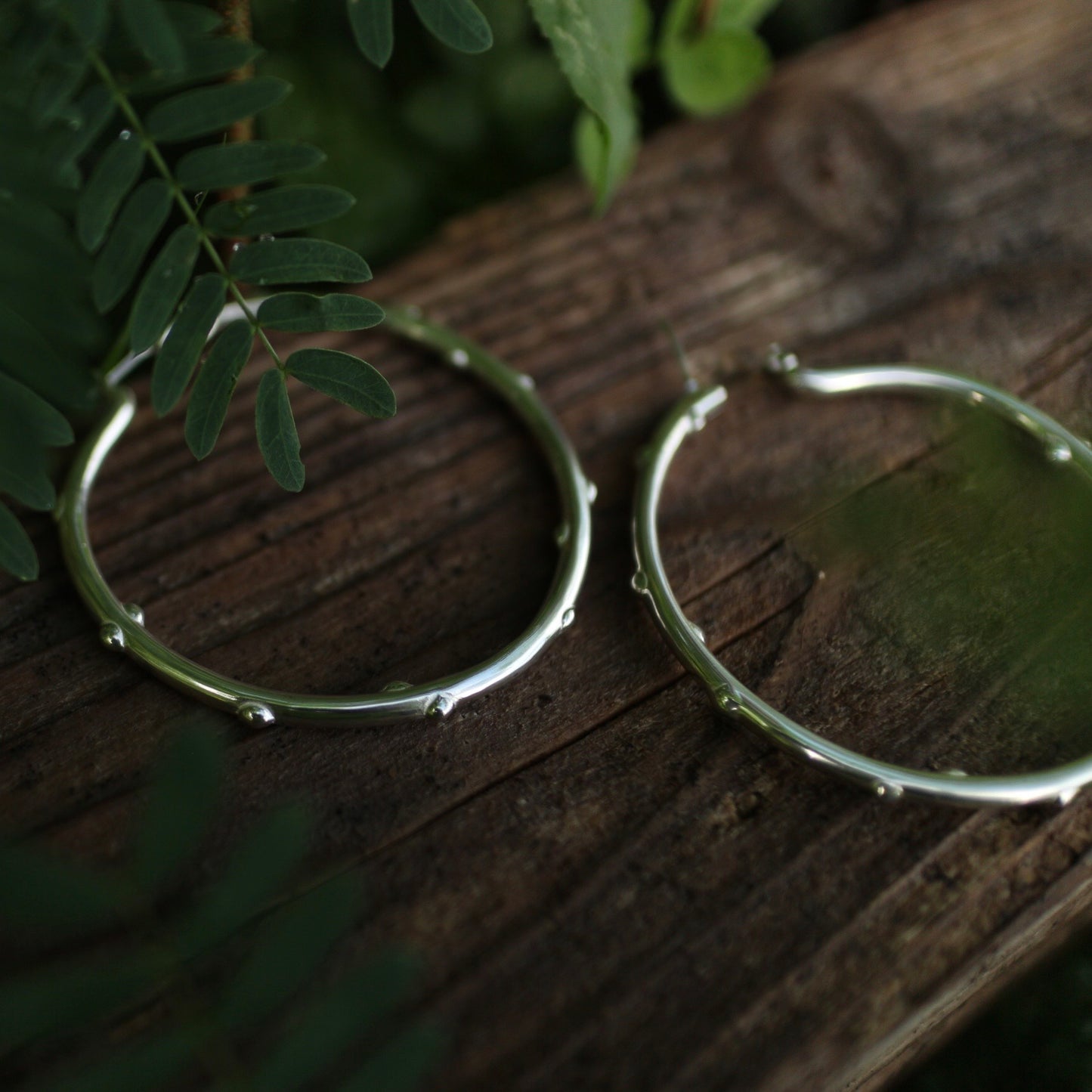 Drop Hoop Earrings