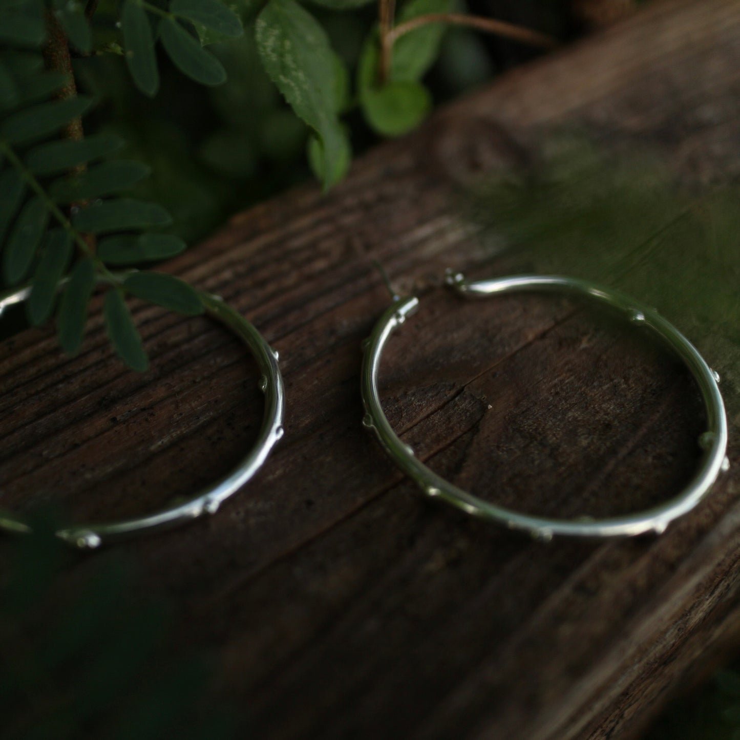 Drop Hoop Earrings