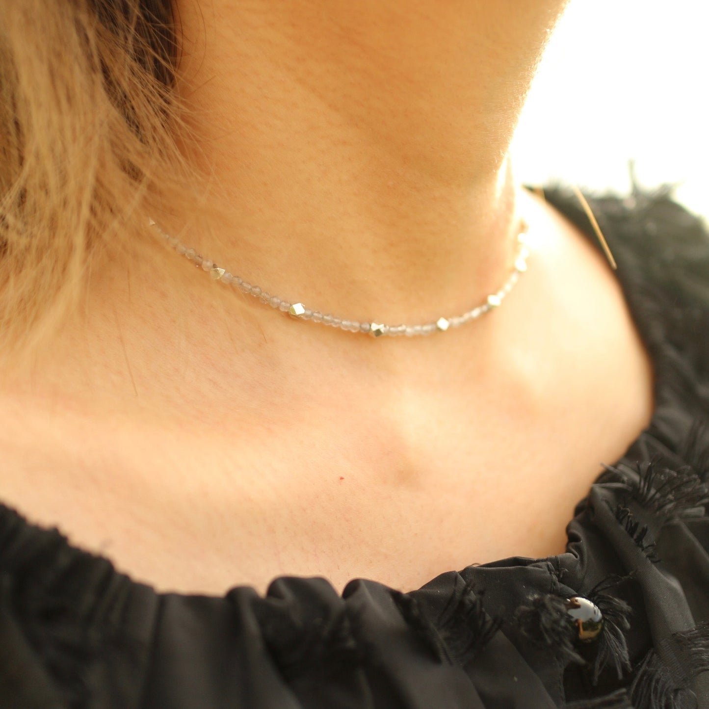 labradorite necklace choker