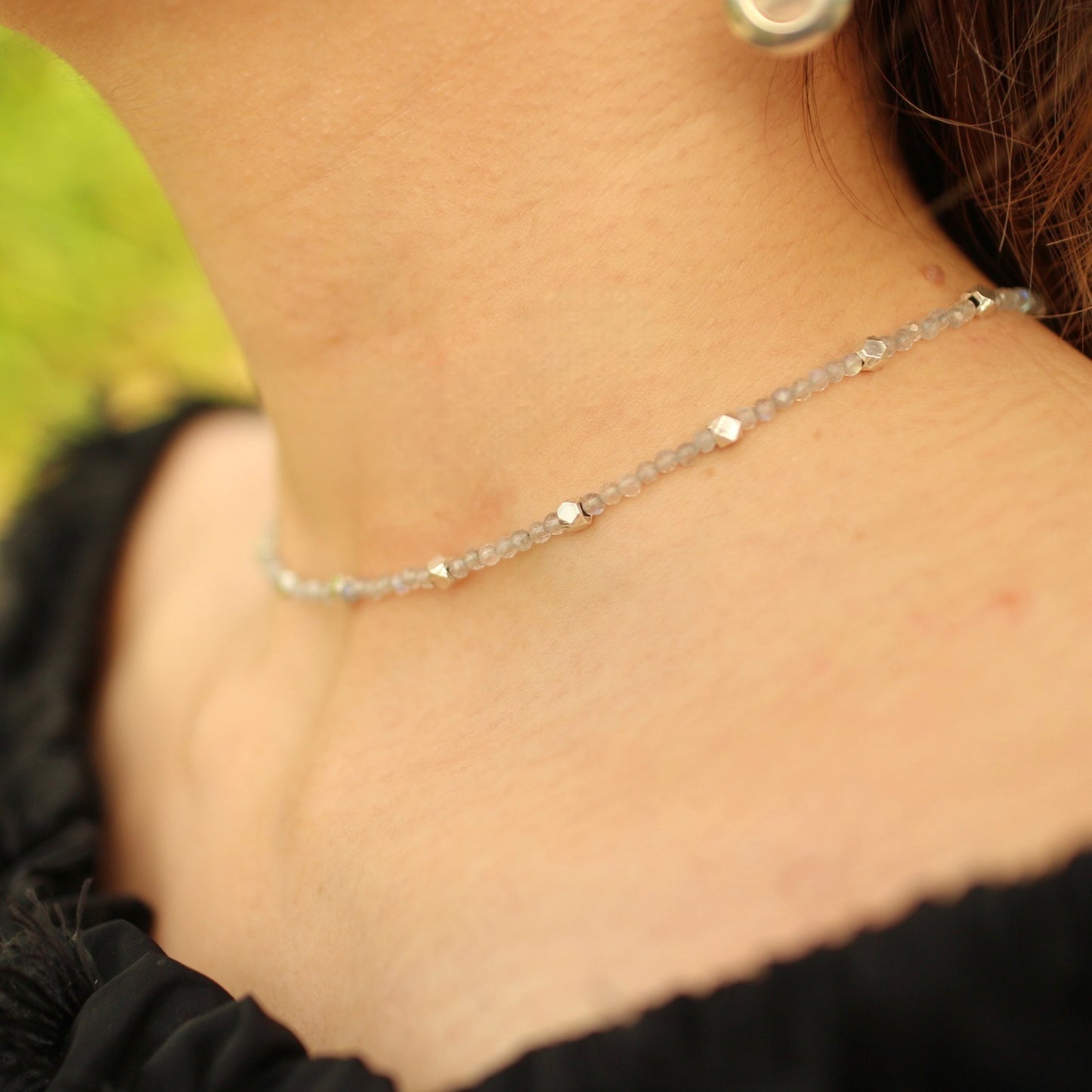 labradorite necklace choker